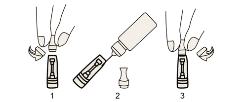 Remplissage du clearomiseur CE4 ou CE4+